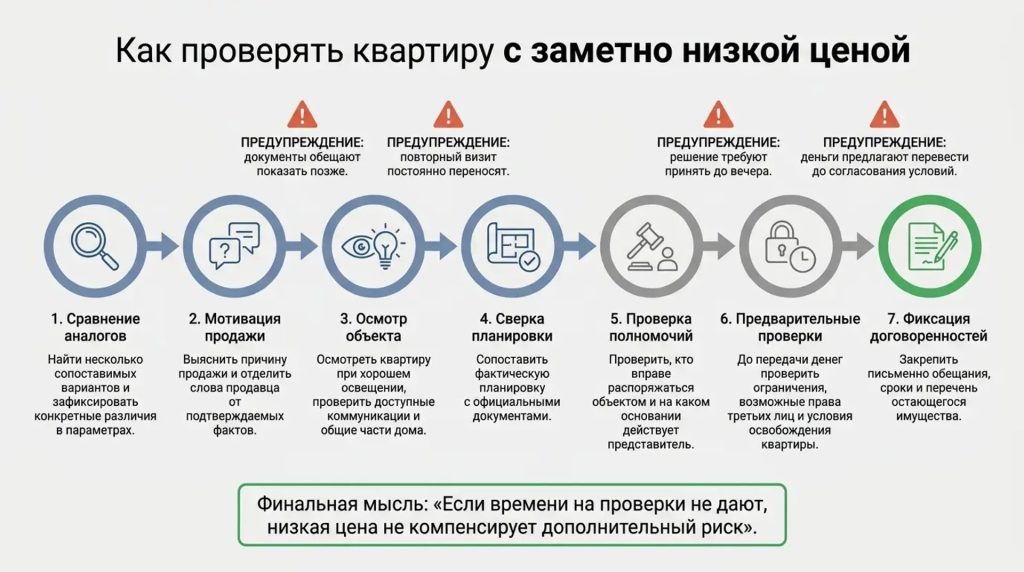Как проверять квартиру с заметно низкой ценой
